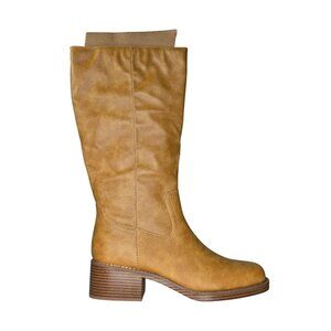 NWT Wild Pair Women's Warblerr Square Toe Tall Boots - Banana